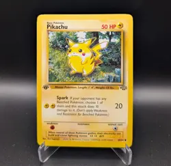Pikachu - 1st Edition 60/64 Jungle - LP - Pokemon TCG WOTC Vintage 1999 - Image 1