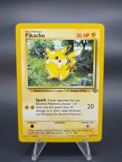 Pikachu - 60/64 -[LP]- 1st Edition Jungle Pokemon TCG - Image 1
