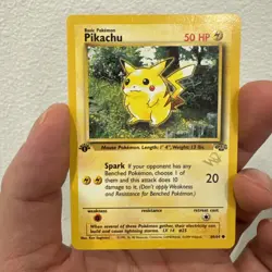 Pokemon TCG Jungle Pikachu Gold W Stamp 60/64 1st Edition *rare* - Image 1