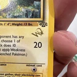 Pokemon TCG Jungle Pikachu Gold W Stamp 60/64 1st Edition *rare* - Image 5