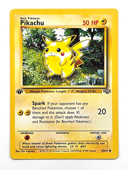 Pokemon TCG: Pikachu 1st Edition 60/64 Jungle LP - Image 1