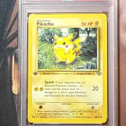 Pokemon TCG 1st Edition Pikachu Jungle 60/64 PSA 7 Near Mint - Image 2