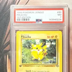 Pokemon TCG 1st Edition Pikachu Jungle 60/64 PSA 7 Near Mint - Image 3
