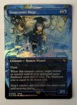 Snapcaster Mage (Borderless) (Chocobo Track Foil) Commander: Final Fantasy Foil - Image 1