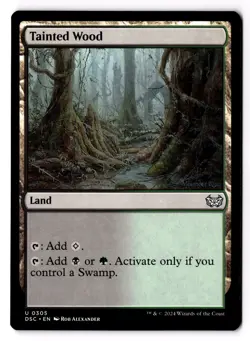 Tainted Wood 305 Commander: Duskmourn: House of Horror NM - Image 1