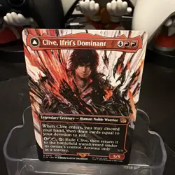 MTG Final Fantasy Clive Ifrits Dominant Borderless Non Foil - Image 1