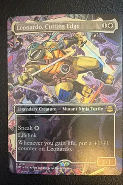Leonardo, Cutting Edge (Borderless) Teenage Mutant Ninja Turtles Foil - Image 1