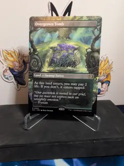 Magic the Gathering Lorwyn Eclipsed Overgrown Tomb R 0350 Borderless - Image 1