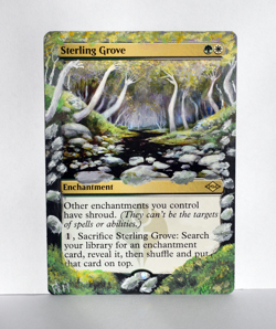 Sterling Grove MTG Alter Art EDH Commander Magic The Gathering - Image 1