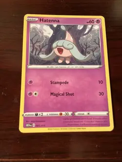 Hatenna 005/015 New 2025 McDonalds Happy Meal Pokemon Dragon Discovery Card - Image 1