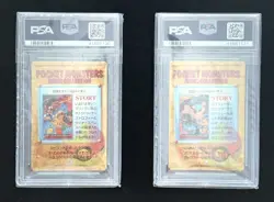 1999 POKEMON BANDAI CARDDASS VENDING SER 8 #284 & #285 PRISM PSA 10 SEQUENTIAL - Image 2