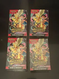 Pokemon Mega Evolution Ascended Heroes Booster Bundle (x4) - Image 1