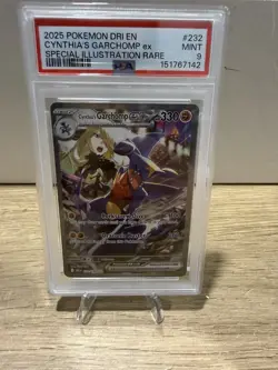 Pokemon TCG Destined Rivals Cynthia's Garchomp EX SIR PSA 9 - Image 1