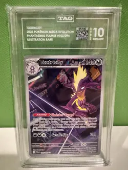 Toxtricity 103/094 Pokemon Me02: Phantasmal Flames Illustration Rare TAG 10 - Image 1