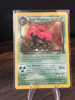 Pokemon Dark Vileplume Team Rocket Holo Rare Unlimited 13/82 2000 60 HP English - Image 1