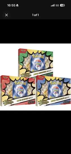 Pokemon Mega Evolution Ascended Heroes Ex Box Set of 3 Factory Sealed - Image 1