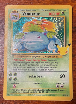 Venusaur 15/102 Celebrations Holo Rare Classic Collection Pokemon TCG NM - Image 1