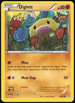 Diglett 38/83 Common Generations Pokemon Moderately Played - Image 1
