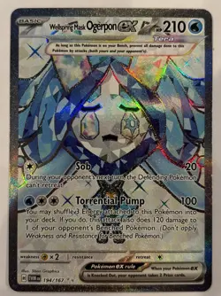 Wellspring Mask Ogerpon ex 194/167 Twilight Masquerade (TWM) NM Full Art Pokemon - Image 1