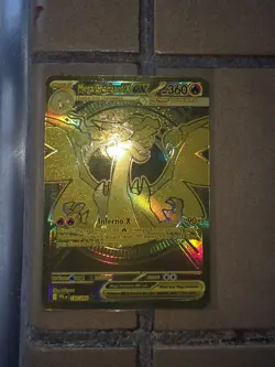 Mega Charizard x Ex 130/094 Phantasmal Flames Gold Hyper Rare Pokemon, Near Mint - Image 3