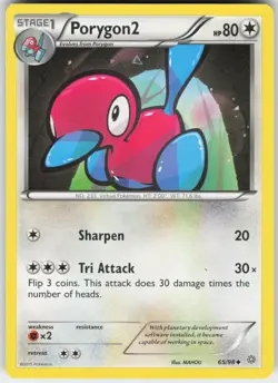 Porygon2 65/98 Uncommon Ancient Origins Pokemon Lightly Played - Image 1