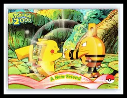 💥 2000 Topps Pokemon The Movie 2000 - [Non Holo] #5 - A New Friend - Image 1