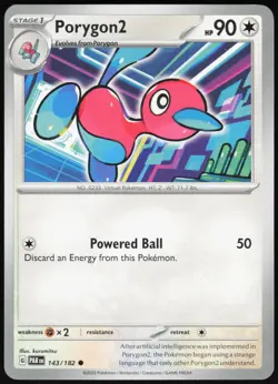 Porygon2 143/182 Common Paradox Rift Pokemon Near Mint - Image 1