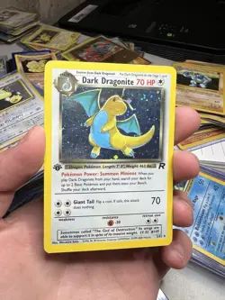 1ST EDITION 2000 Team Rocket Dark Dragonite 5/82 Holo Foil Rare Pokemon - Image 3