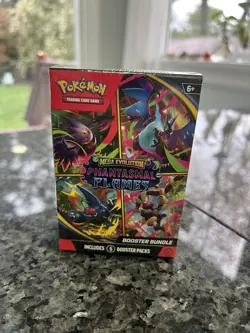 Pokemon TCG Mega Evolution Phantasmal Flames Booster Bundle Sealed 6 Packs - Image 1