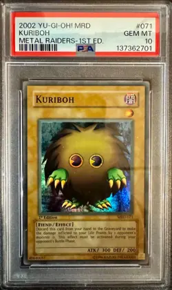 Yu-Gi-Oh! 2002 MRD-Metal Raiders 1st Edition #071 Kuriboh PSA 10 - Image 1
