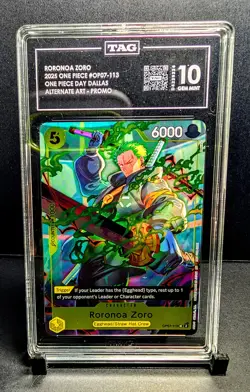 One Piece TCG | Roronoa Zoro Dallas | Promo | TAG 10 | NM+ - Image 1