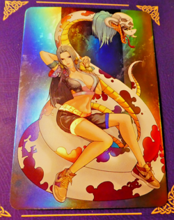 One Piece Waifu Anime Pos Card Prism Holo Mirror Carte Boa 3 Mint - Image 1