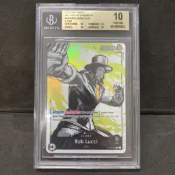 Rob Lucci One Piece Pillars of Strength OP03-076 Alt Art Leader BGS 10 Pristine - Image 1