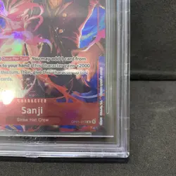 SANJI Alternate Art OP01-013 One Piece Romance Dawn PRE ERRATA BGS 10 Pristine - Image 5