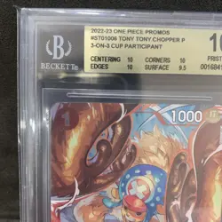 Tony Tony Chopper (3on3 Cup Top Prize) BGS 10 2023 One Piece Promo ST01-006 Eng - Image 2