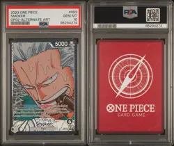 2022 One Piece Paramount War Smoker Leader Alt Art #OP02-093 PSA 10 GEM MINT Eng - Image 3