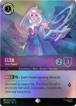 Elsa - Snow Queen EPIC 210/204 HOLOFOIL Fabled Disney Lorcana - Image 1