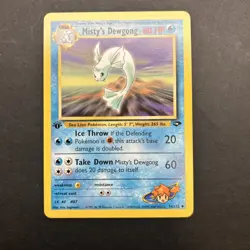 Pokemon Card - Misty's Dewgong Gym Challenge 54/132 Uncommon 1st Edition NM - Image 1