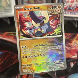 Great Tusk (Master Ball) 055/131 SV: Prismatic Evolutions Pokemon Card - Image 1