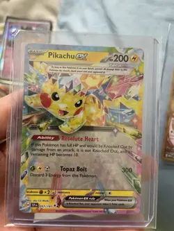 Pikachu EX Double Rare Surging Sparks Holo Card 057/191 SV08 NM CONDITION - Image 1