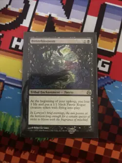 MTG Magic the Gathering Bitterblossom Morningtide Rare Card Near Mint Condition - Image 1