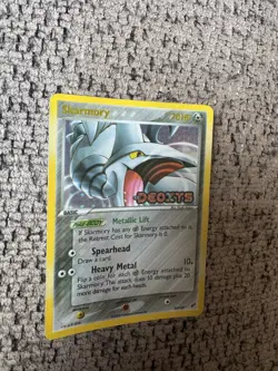 2005 Pokemon EX Deoxys #26 Skarmory Reverse Holo MINT Rare Vintage Card STAMPED - Image 4