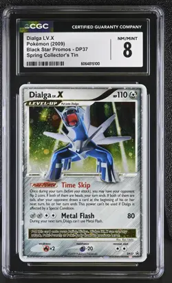 CGC 8 Dialga LV.X 2009 Black Star Promos DP37 Holo Pokemon Card - Image 1