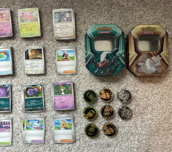 Pokemon - Huge Collection Bulk Lot of 630+ Cards - 2 Tins & Coins - Image 3