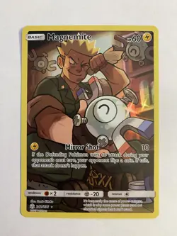 Pokemon Magnemite Secret Rare Holo 242/236 Sm-Cosmic Eclipse Card English - Image 1