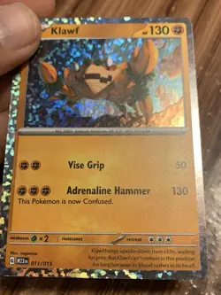 Pokemon TCG Klawf 011/015 McDonalds 2023 Promo Confetti Holo Card Lp - Image 4