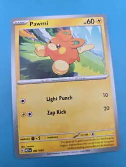 Pawmi 007/015 Pokemon TCG Promo Card McDonalds 2023 NM - Image 1