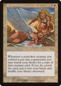 MTG - Remembrance - Urza's Saga - Lightly Played - Image 1