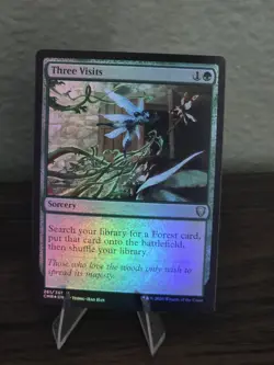 MTG Three Visits Commander Legends Foil - Image 1