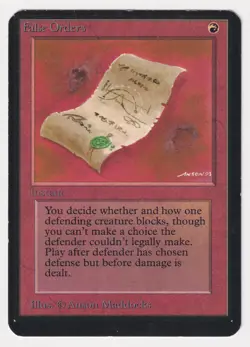 Miscut False Orders HP Alpha (Limited Edition) MTG Magic Factory Error Misprint! - Image 1